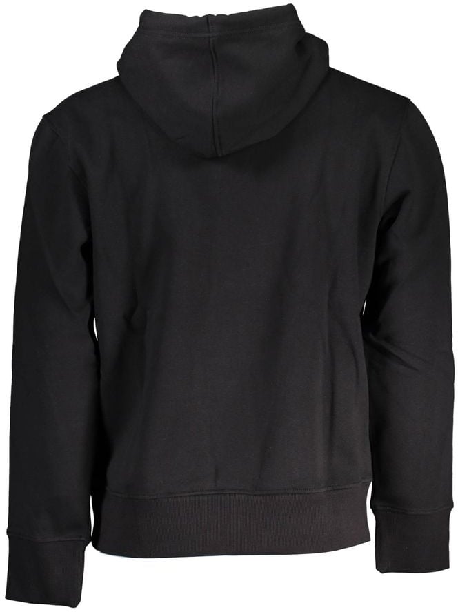 Calvin Klein Black Cotton Men's Sweatshirt Zwart