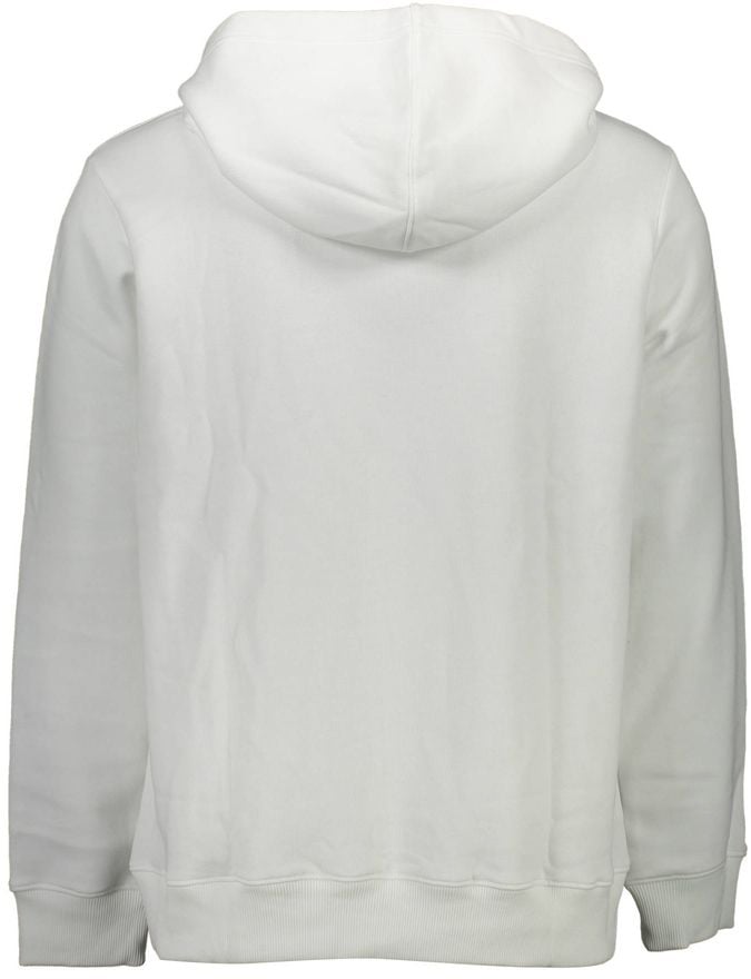 Calvin Klein White Cotton Men's Hoodie Wit