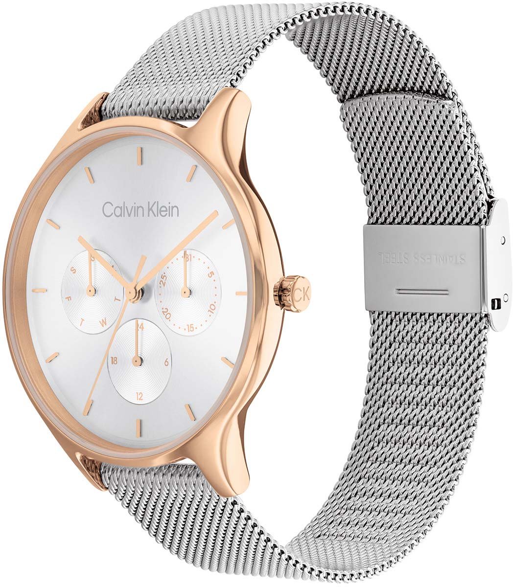 Calvin Klein Calvin Klein CK25200106 Dames Staal Horloge 38mm Roze