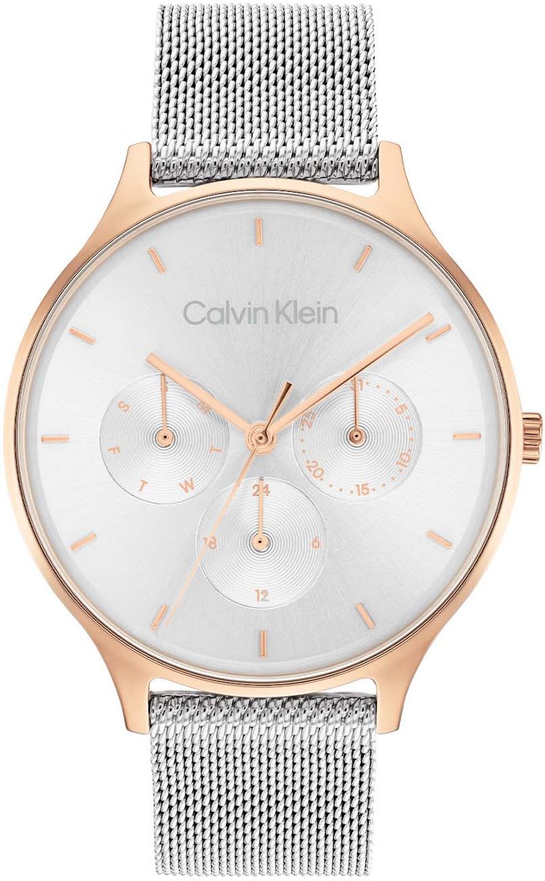 Calvin Klein Calvin Klein CK25200106 Dames Staal Horloge 38mm Roze