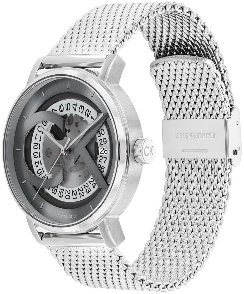 Calvin Klein CK25300004 Heren Horloge Staal 40mm Automaat Zilver