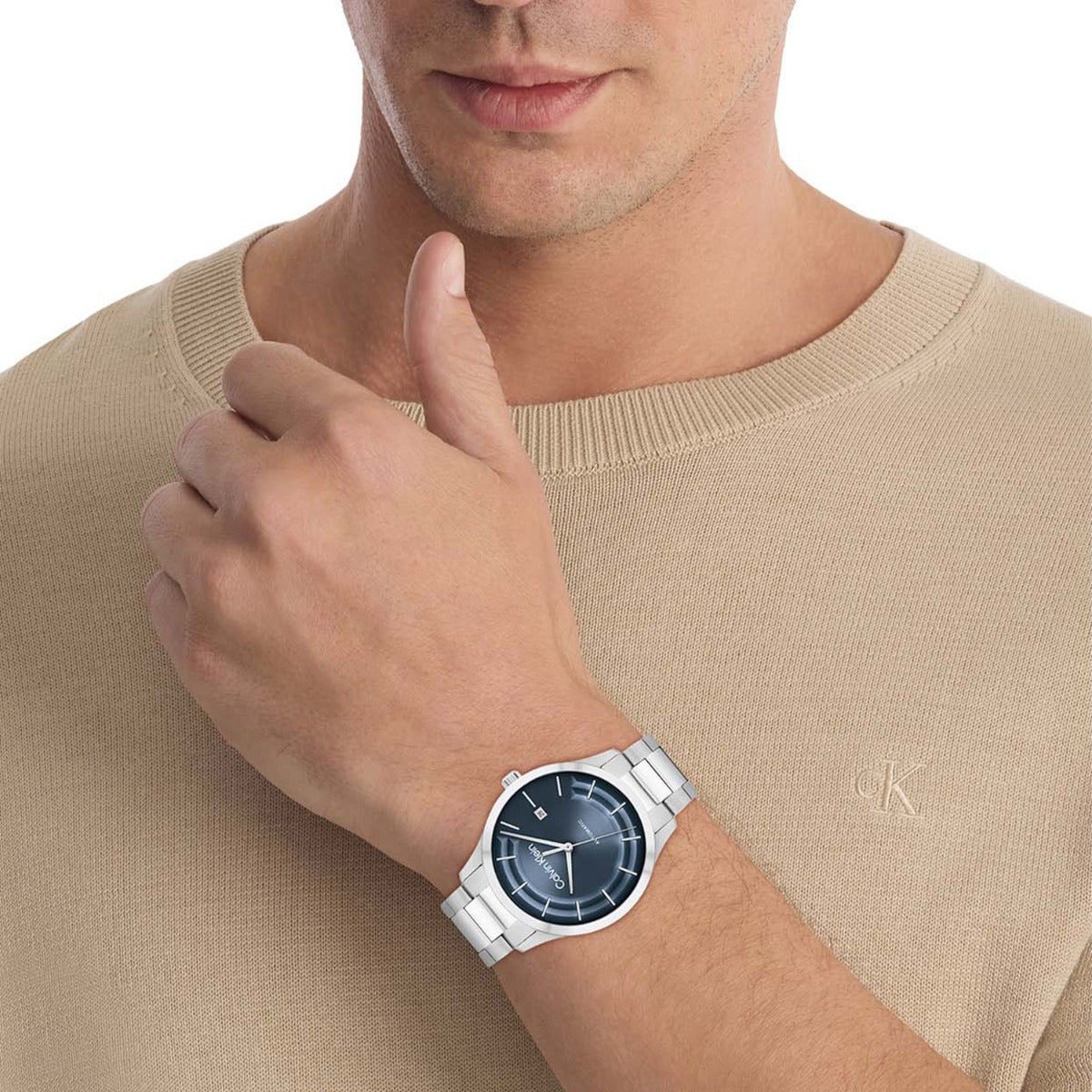 Calvin Klein CK25300020 Heren Horloge Staal Automaat 40mm Zilver