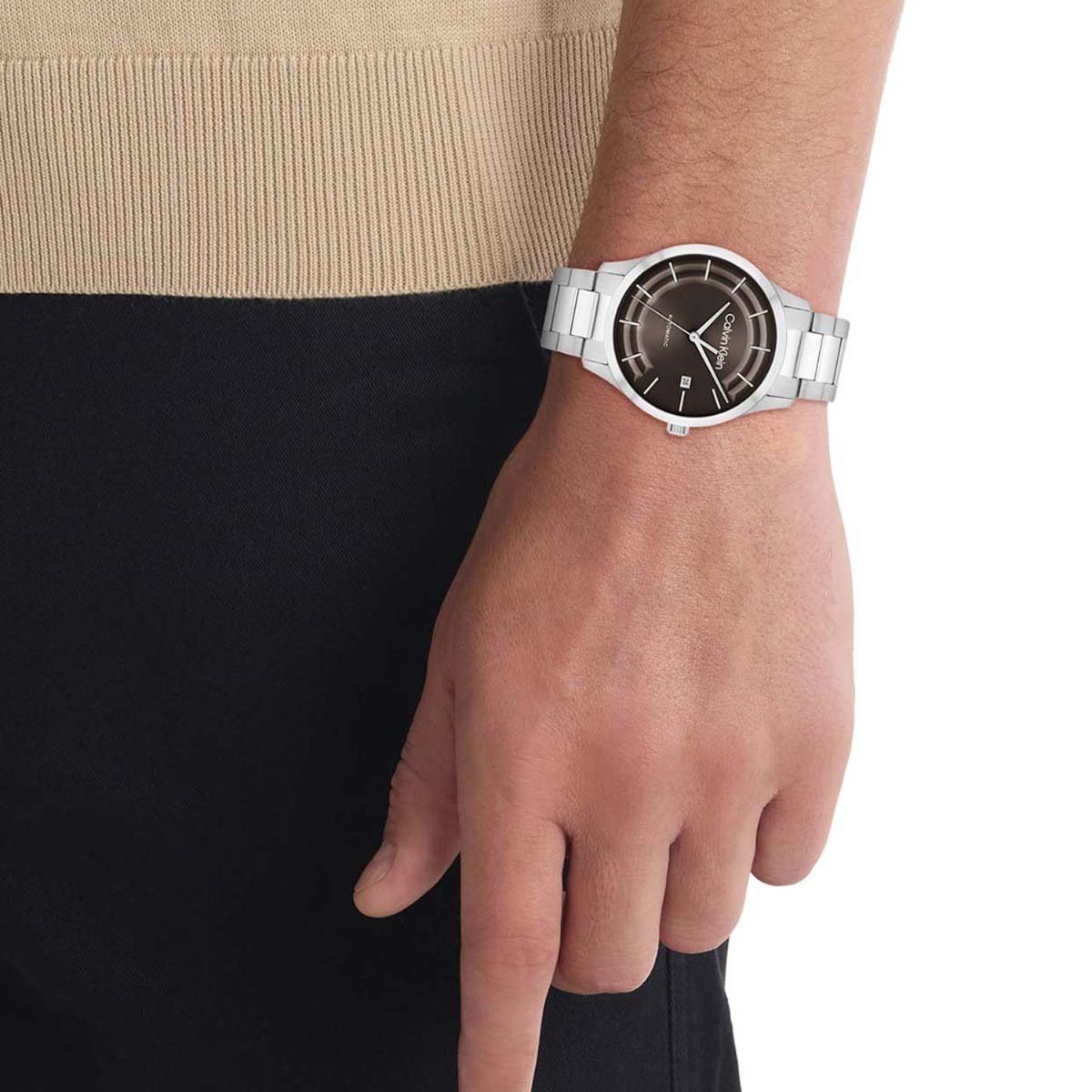 Calvin Klein Calvin Klein CK25300024 Heren Horloge Staal Automaat 40mm Zilver