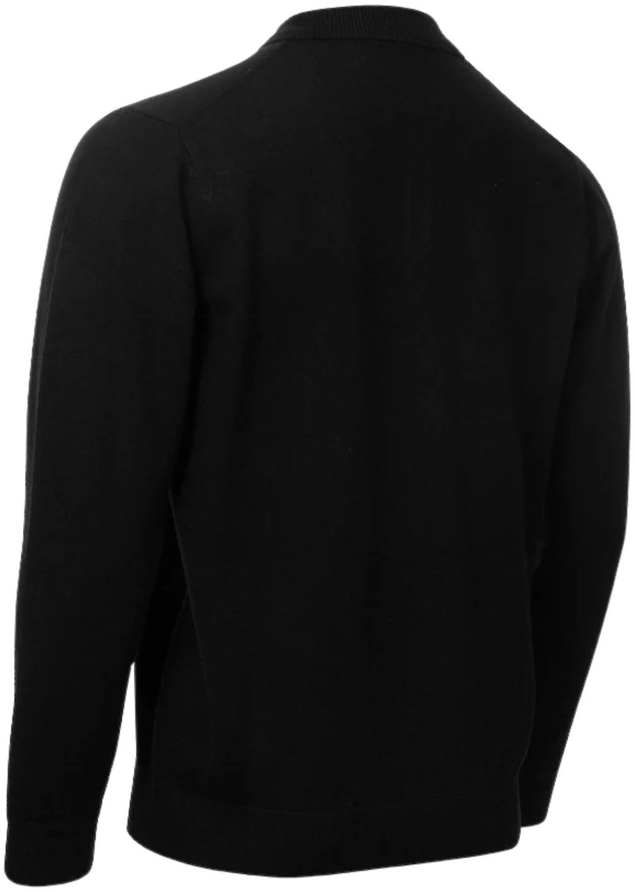 Calvin Klein Men Stanton polo sweater Black Zwart