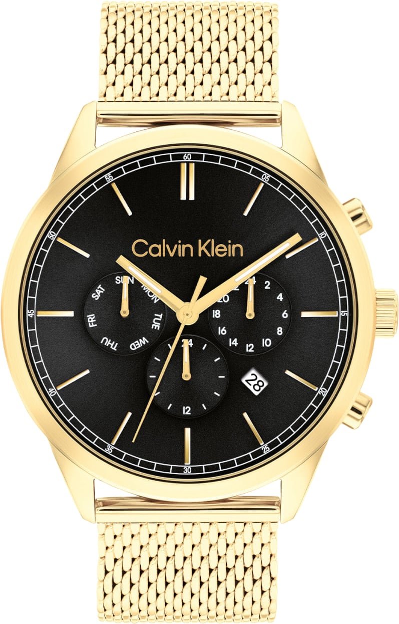 Calvin Klein - Horloge - Blauw Goud