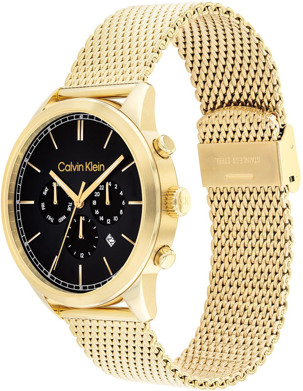 Calvin Klein - Horloge - Blauw Goud
