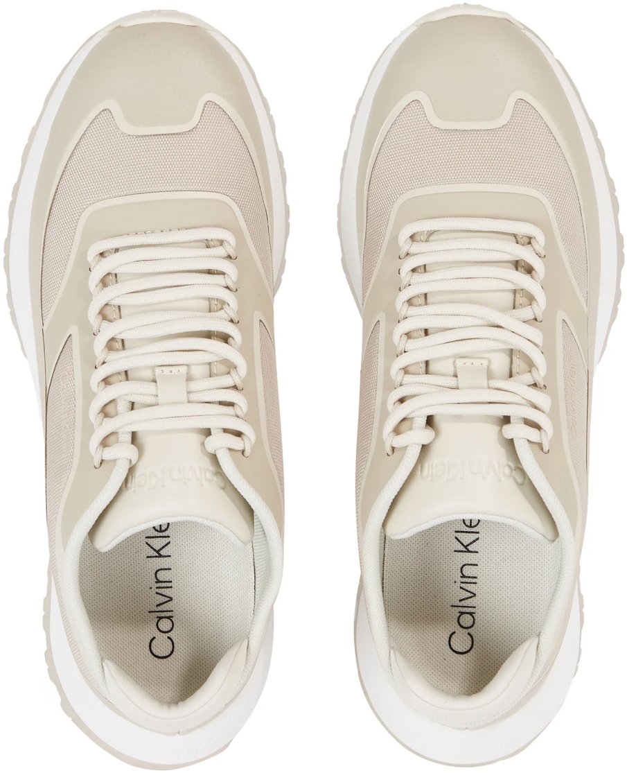 Calvin Klein 2 Piece Sole Runner Lace-up Sneakers Grijs