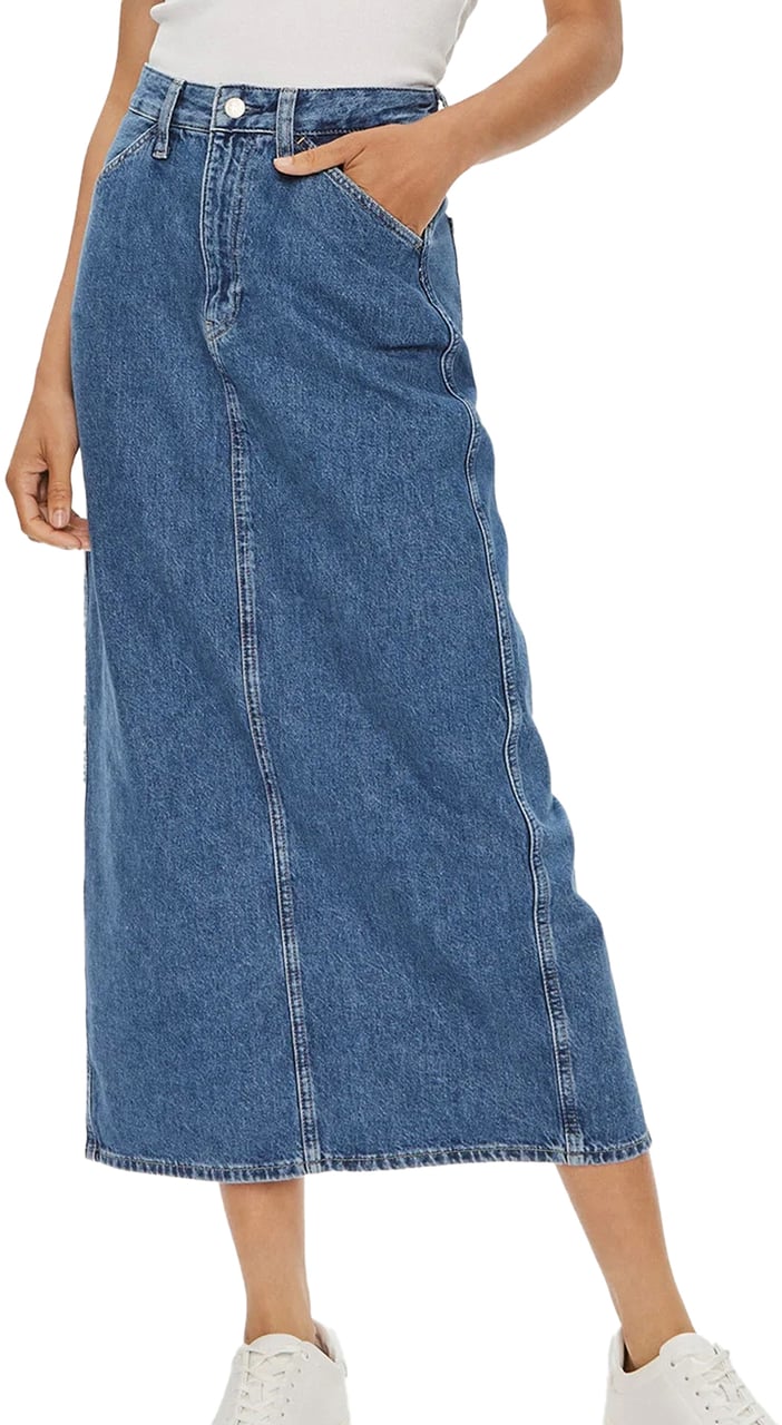 Calvin Klein Skirts Denim Light Blauw