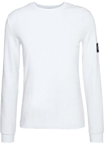 Calvin Klein Calvin Klein Jeans Badge Waffle LS Tee Wit