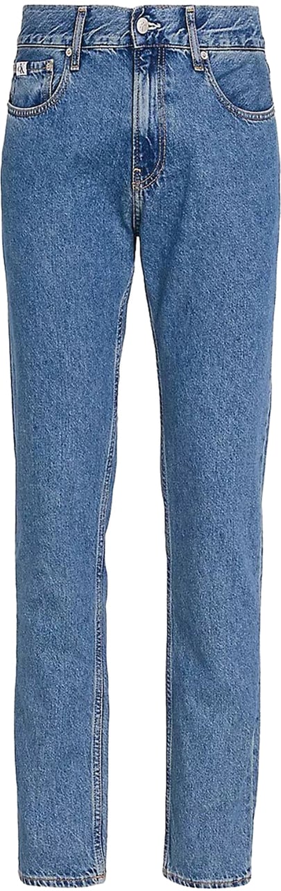Calvin Klein Trousers Denim Light Blauw