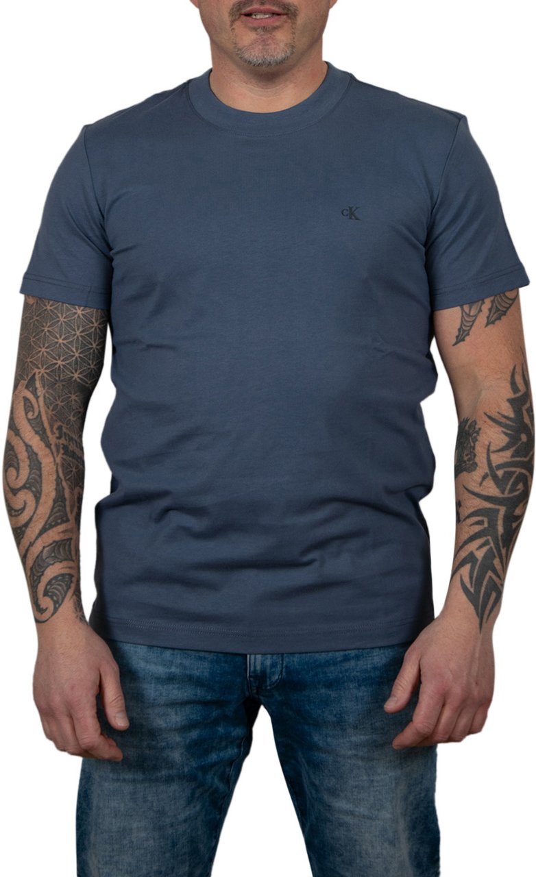 Calvin Klein Jeans Heavy Regular Tee Blauw