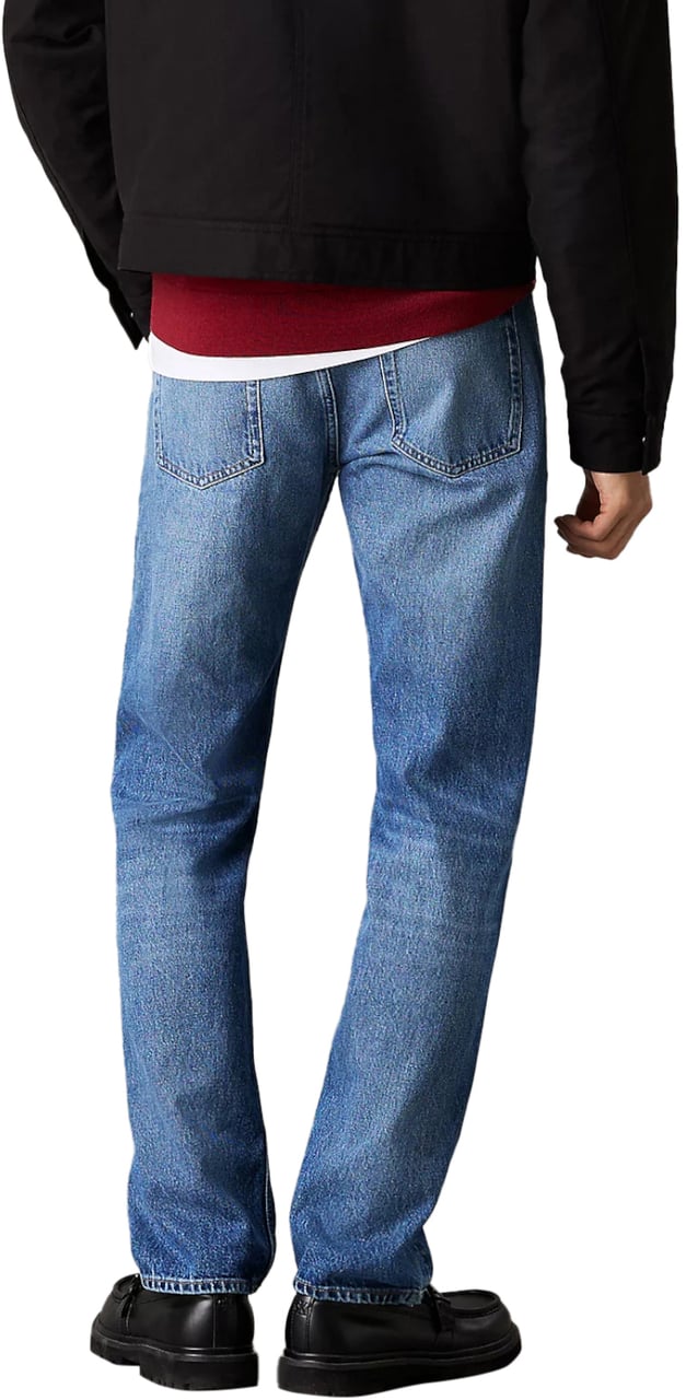 Calvin Klein Trousers Denim Medio Blauw
