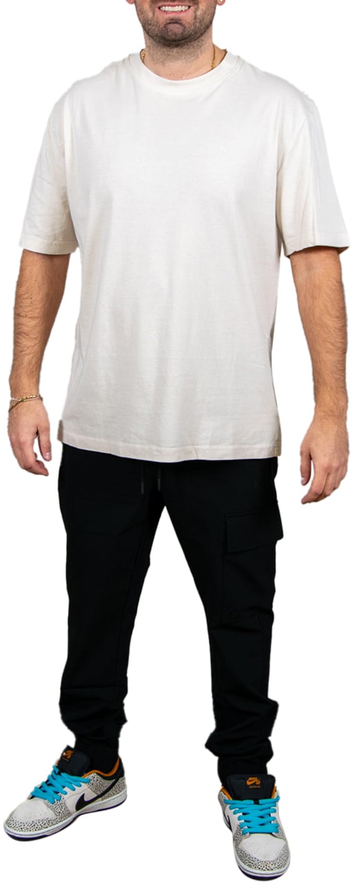 Calvin Klein Jeans Washed Puff Print Tee Beige