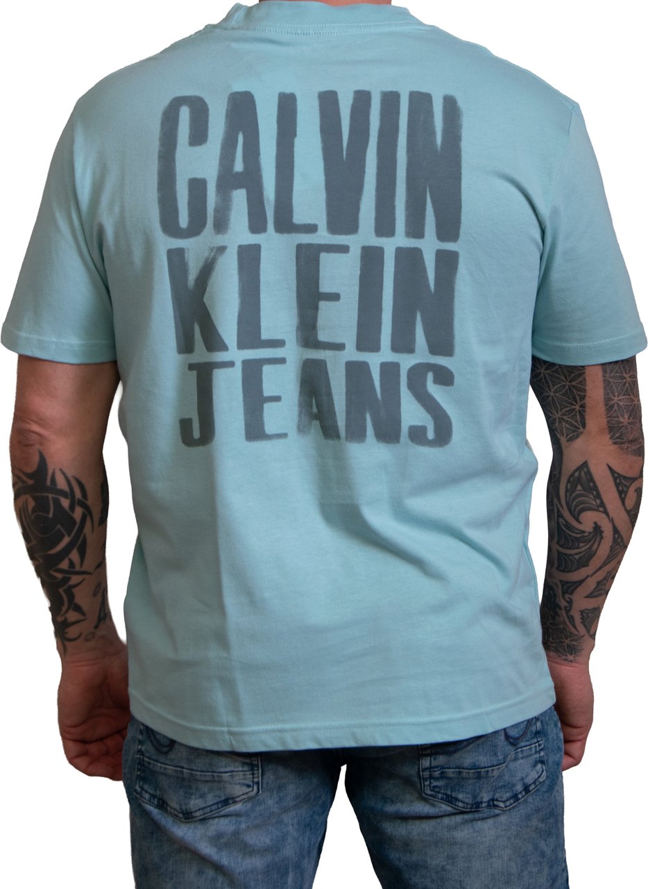 Calvin Klein Calvin Klein Jeans Painted Calvin Klein Jeans Tee Blauw