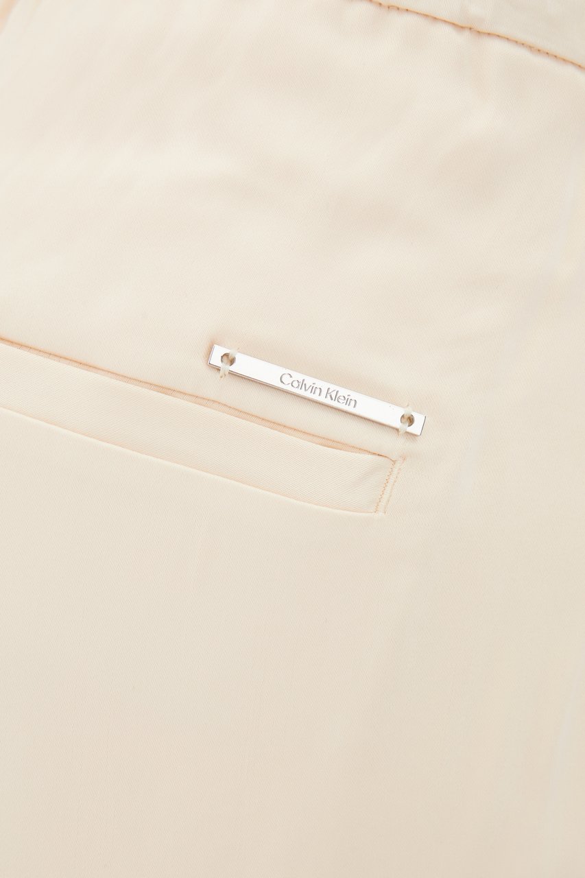 Calvin Klein Calvin Klein Ivory viscose blend pant Neutraal