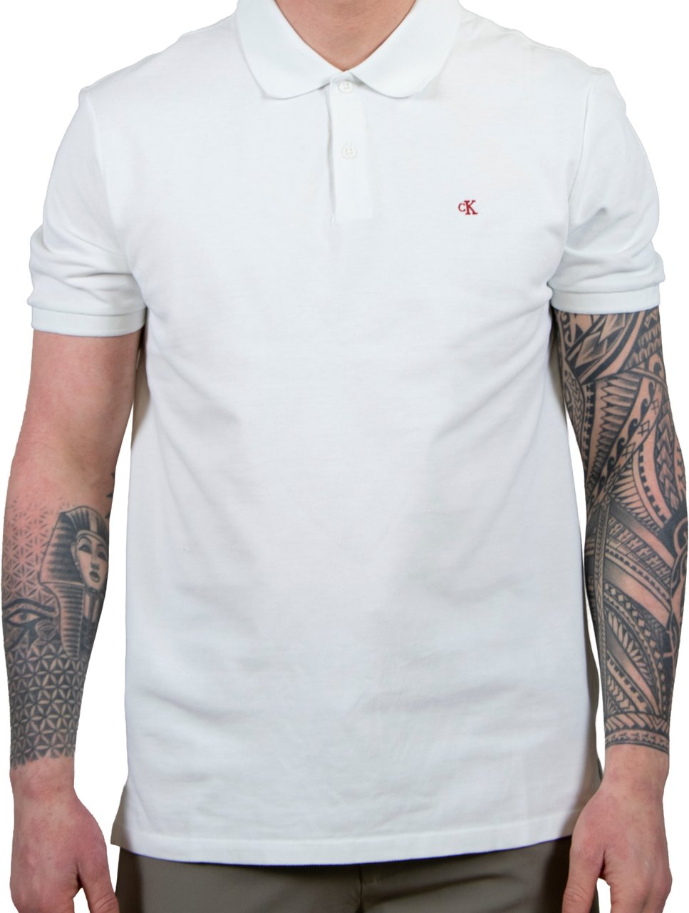 Calvin Klein Calvin Klein Jeans SS Casual Pique Classic Polo Wit