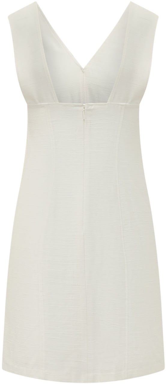 Calvin Klein Abito Mini con Scollo a V Wit