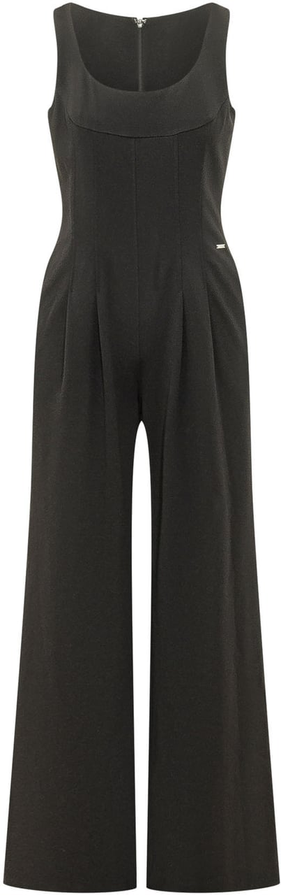 Calvin Klein Jumpsuit Senza Maniche con Gamba Ampia Zwart
