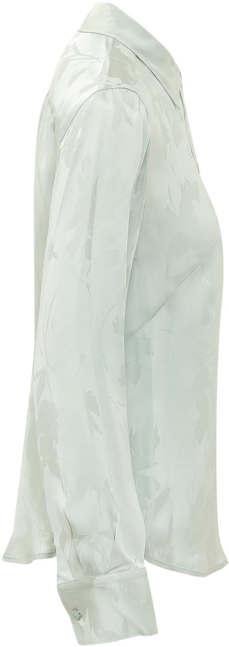Calvin Klein Camicia Slim con Motivo Jacquard Lime