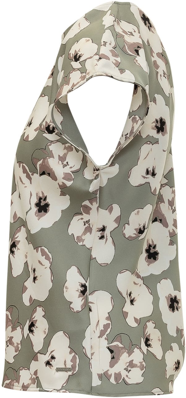 Calvin Klein Top Senza Maniche con Scollo a V Lime