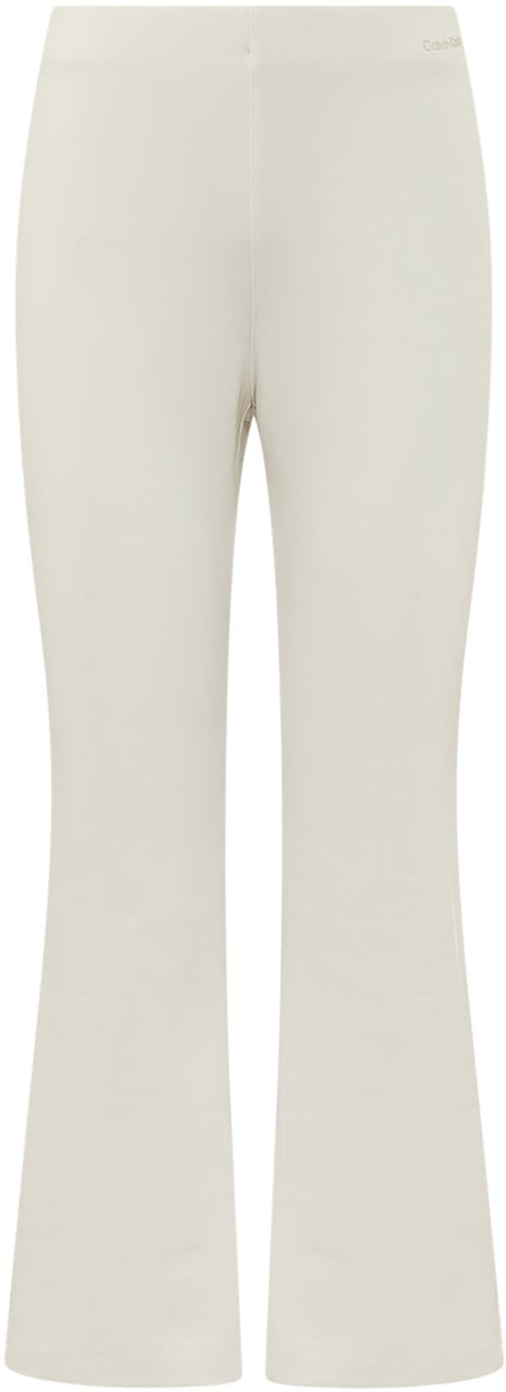 Calvin Klein Pantaloni a Gamba Svasata con Vita Elasticizzata Wit