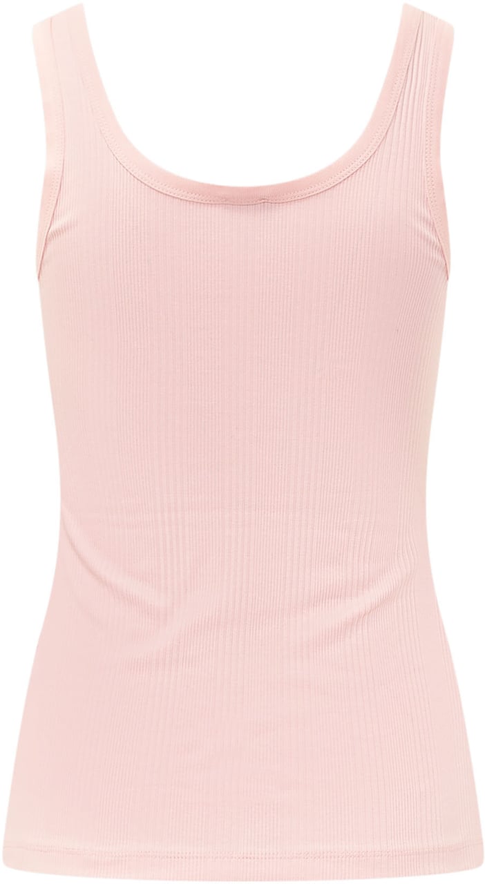 Calvin Klein Top a Coste con Spalline Larghe Roze