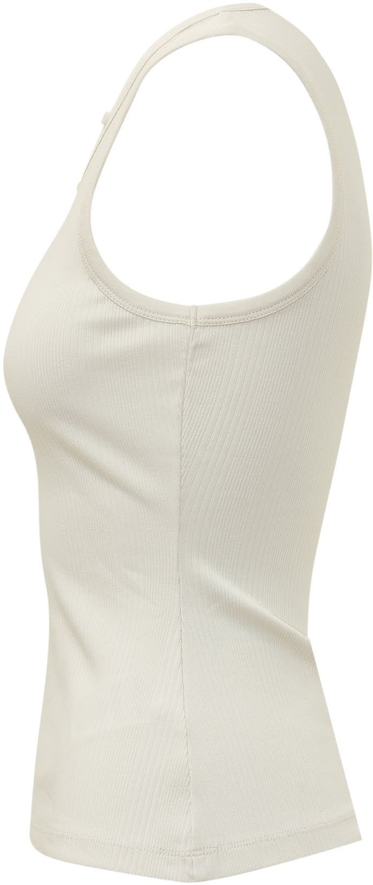 Calvin Klein Top a Coste con Scollo a V Wit