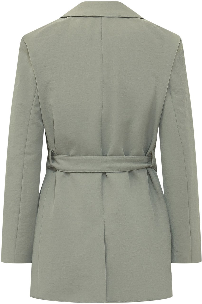 Calvin Klein Blazer con Cintura e Rever Lime