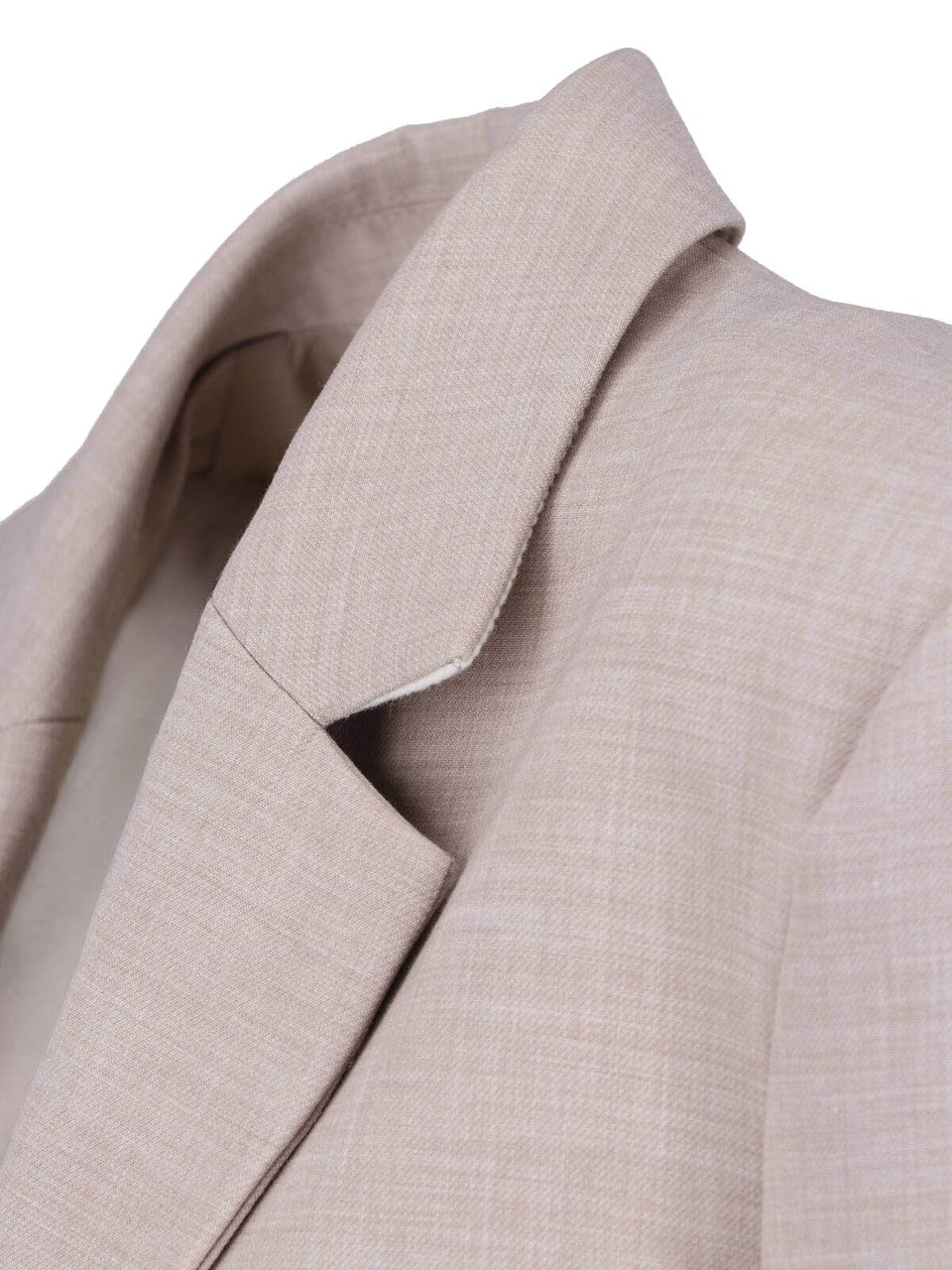 Calvin Klein Beige Single Breasted Classic Blazer Neutraal