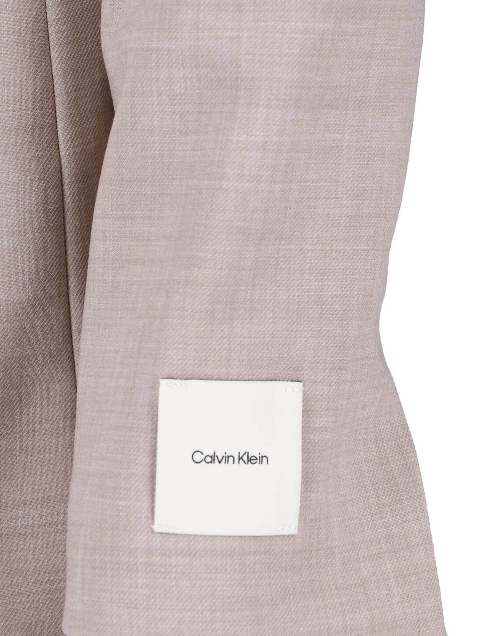 Calvin Klein Beige Single Breasted Classic Blazer Neutraal