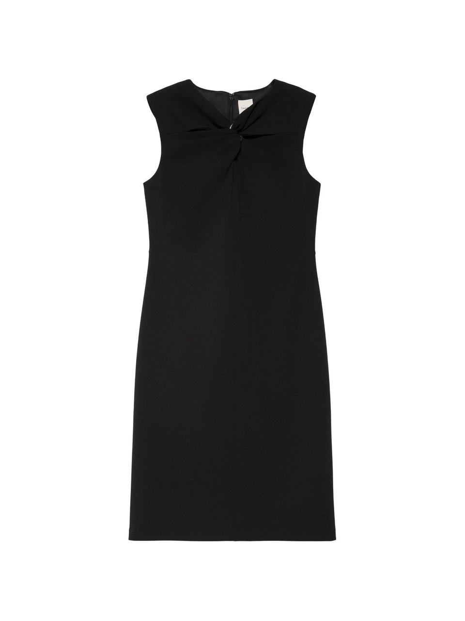Calvin Klein Scuba Crepe SL Knee Length Dress Zwart