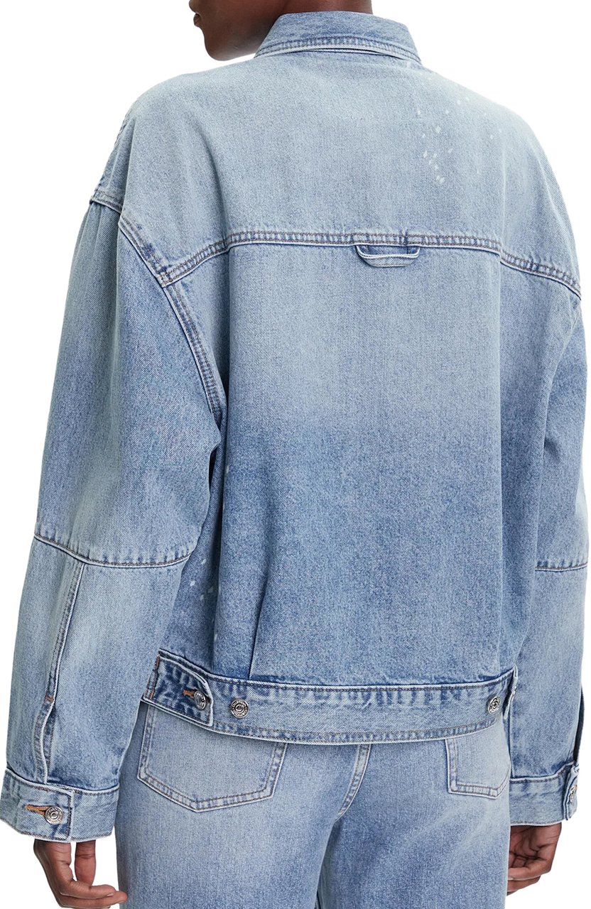 Calvin Klein Coats Light Denim Blauw