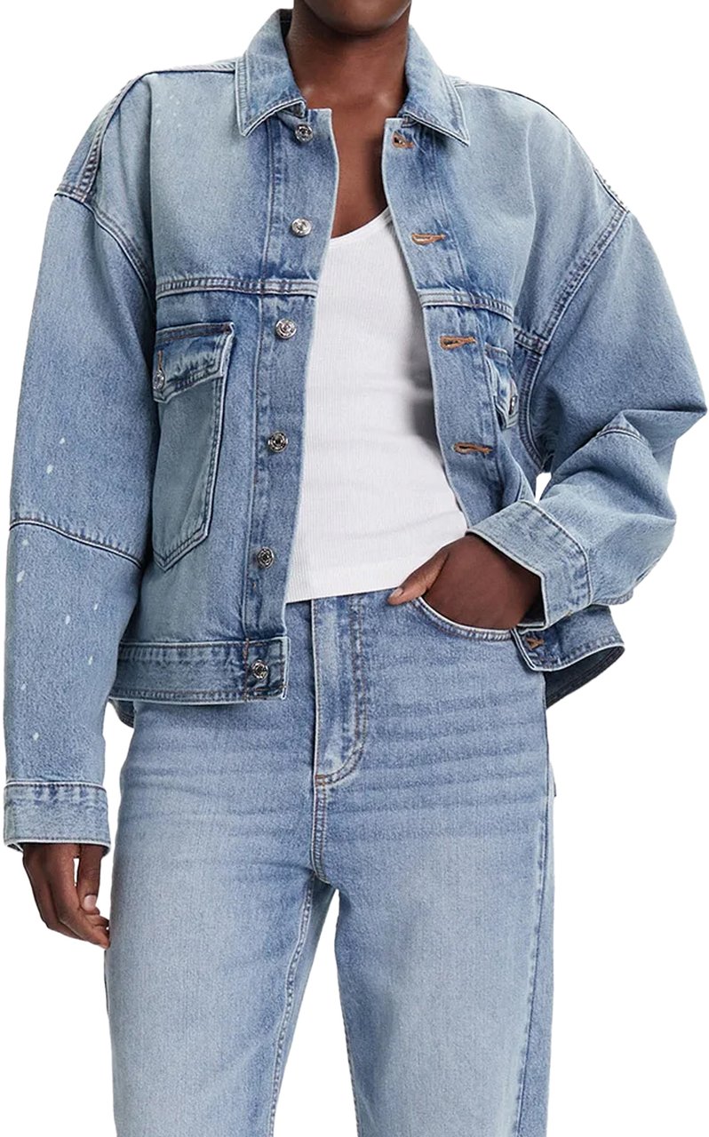 Calvin Klein Coats Light Denim Blauw