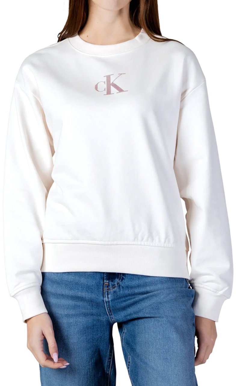 Calvin Klein Sweaters White Greige Wit