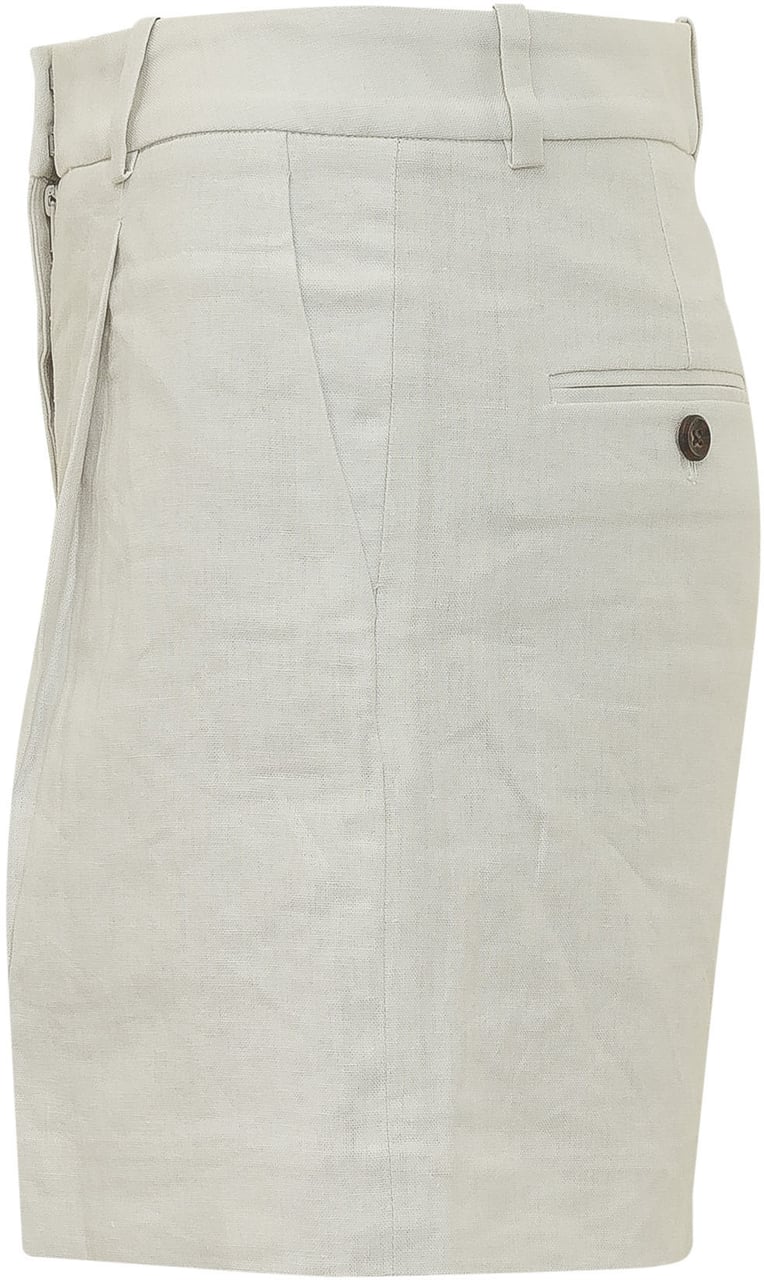 Calvin Klein Bermuda Sartoriali con Pieghe Lichtgrijs