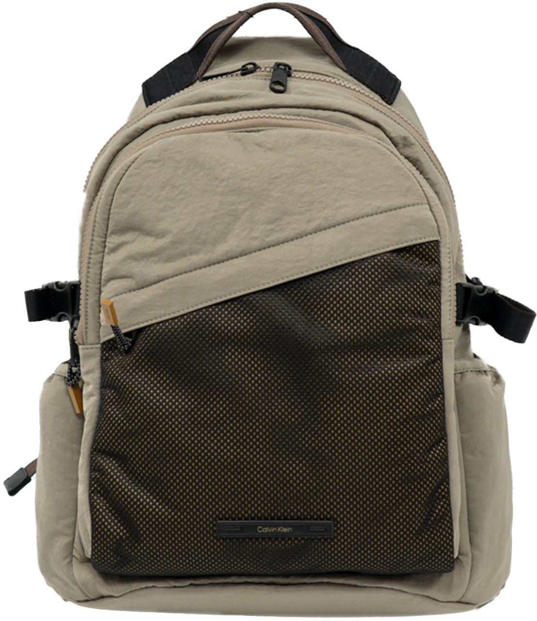 Calvin Klein Mesh Round Rugtas Taupe
