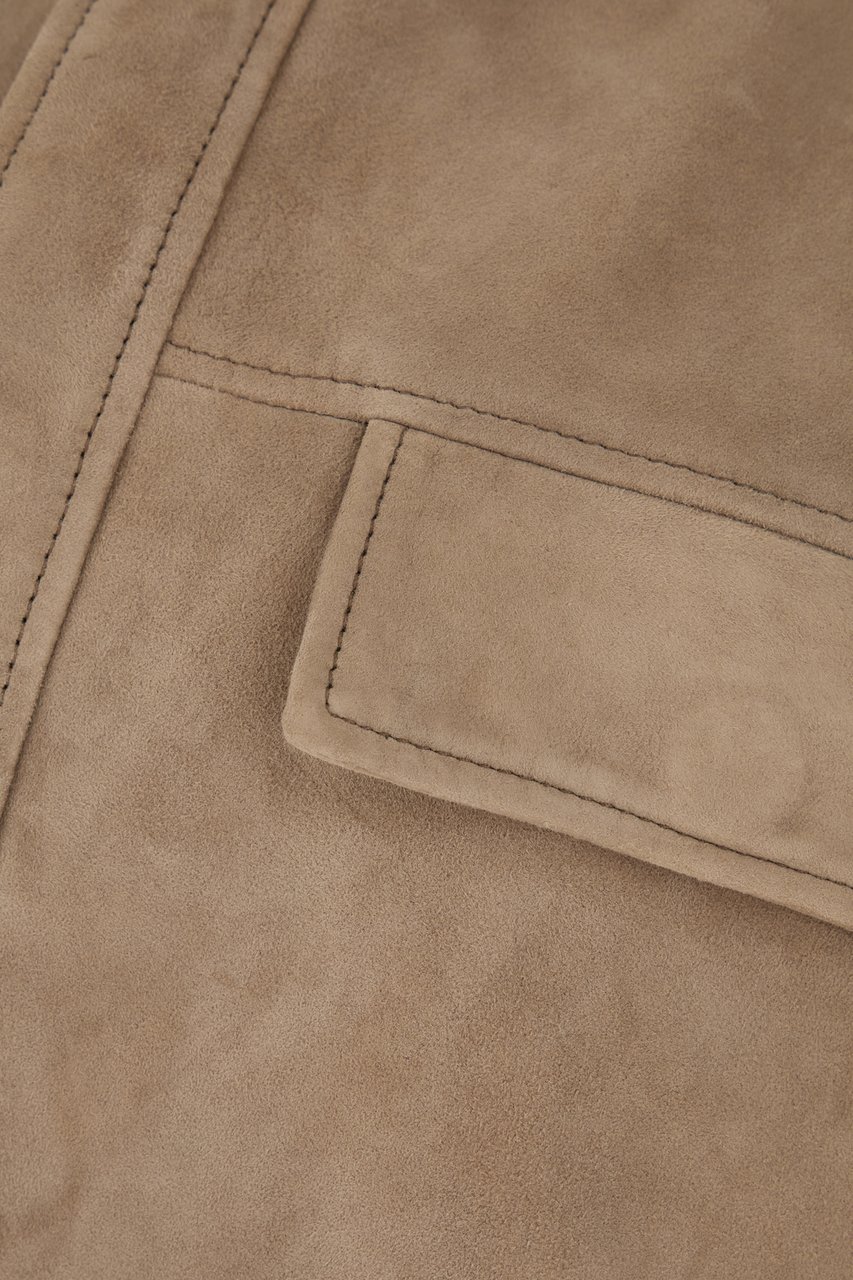 Calvin Klein Calvin Klein Dove grey suede jacket Grijs
