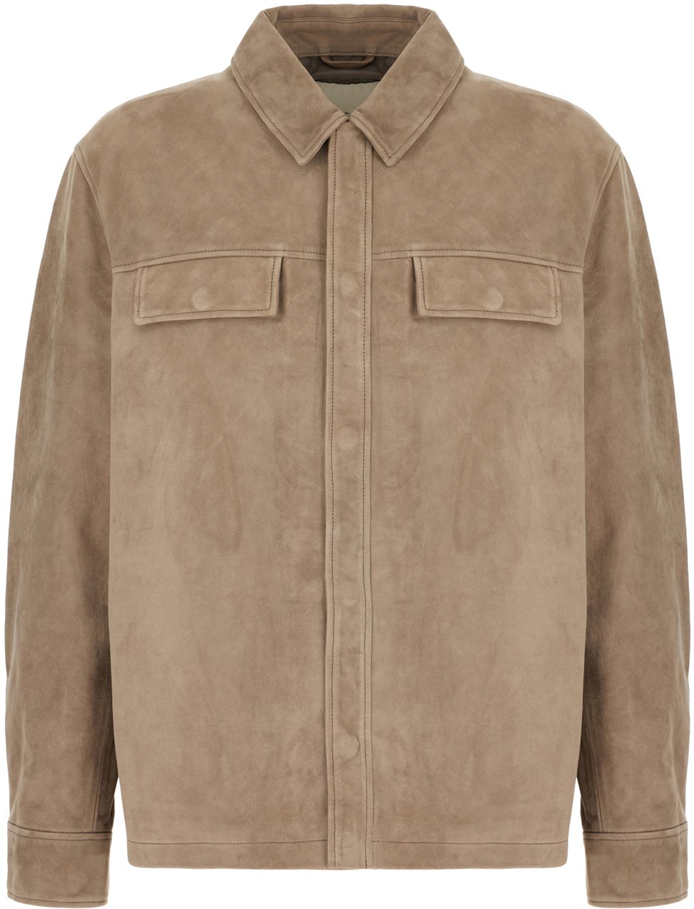 Calvin Klein Calvin Klein Dove grey suede jacket Grijs