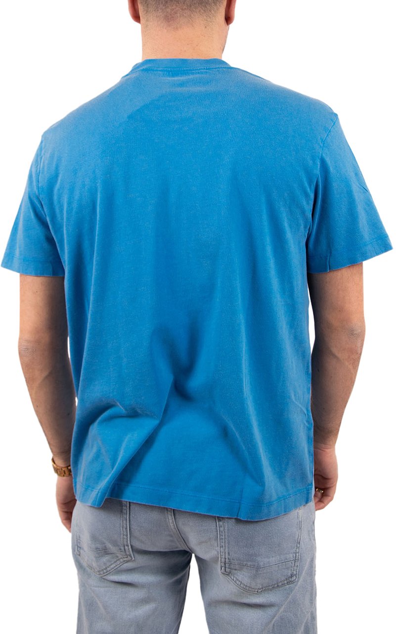 Calvin Klein Jeans SS 20S Acid Wash Graphic Crewneck Blauw