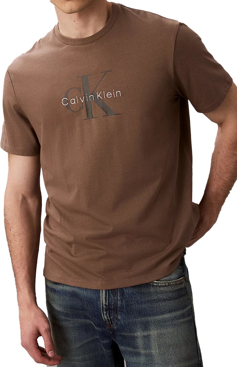 Calvin Klein T-Shirts And Polos Beige Beige