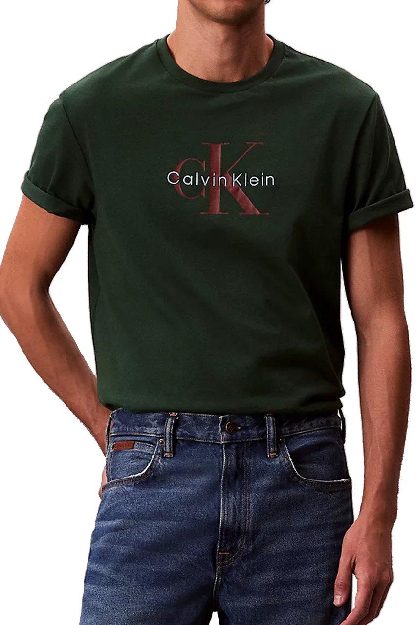 Calvin Klein T-Shirts And Polos Green Groen
