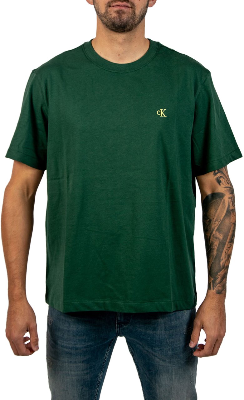 Calvin Klein Jeans SS Easy Monogram Tee Groen
