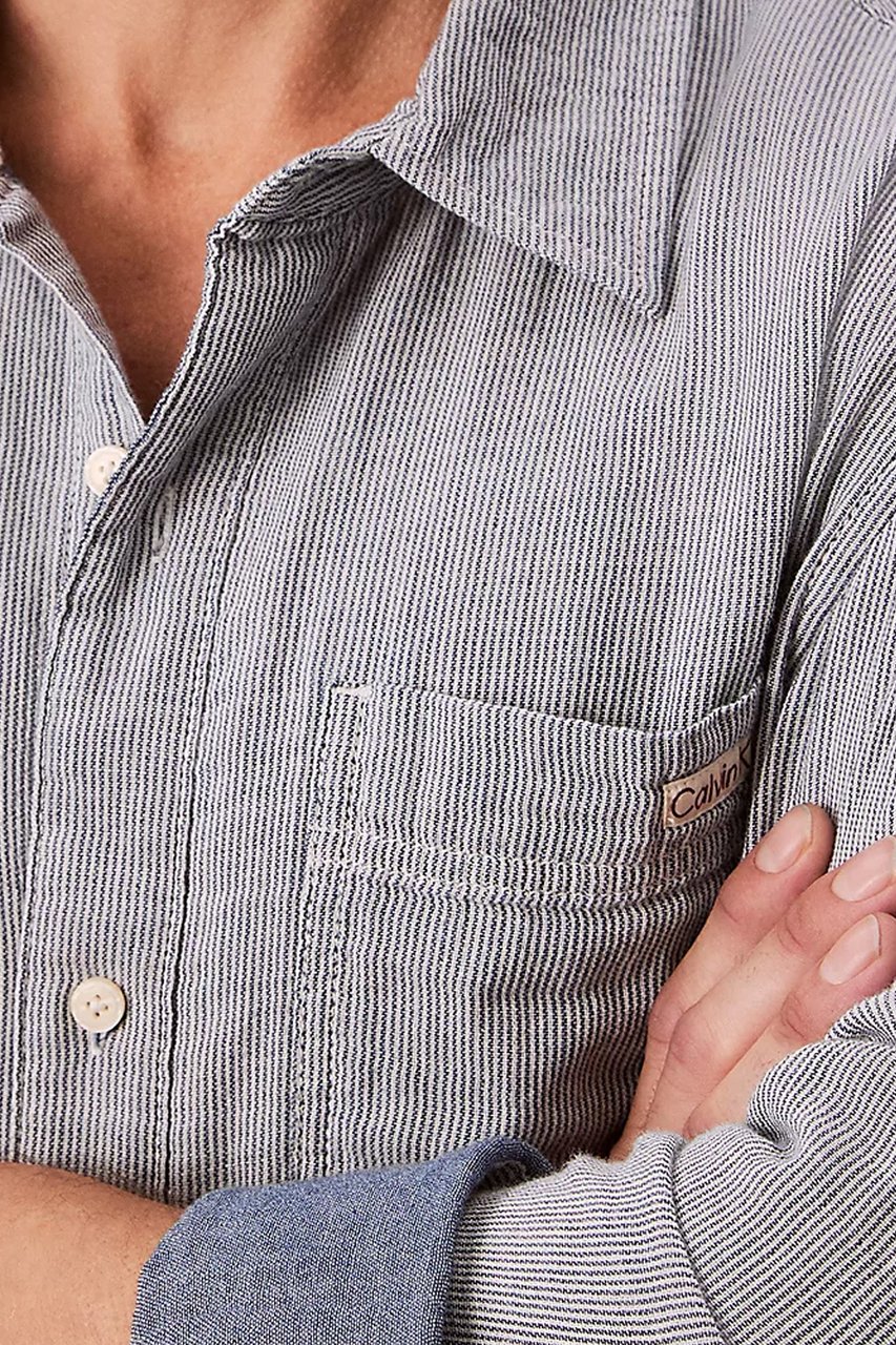 Calvin Klein Shirts Blue Blauw