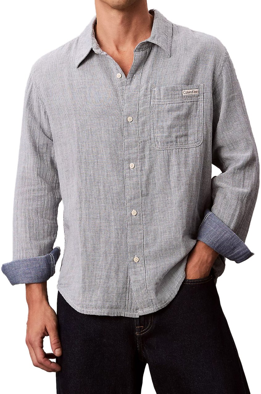 Calvin Klein Shirts Blue Blauw