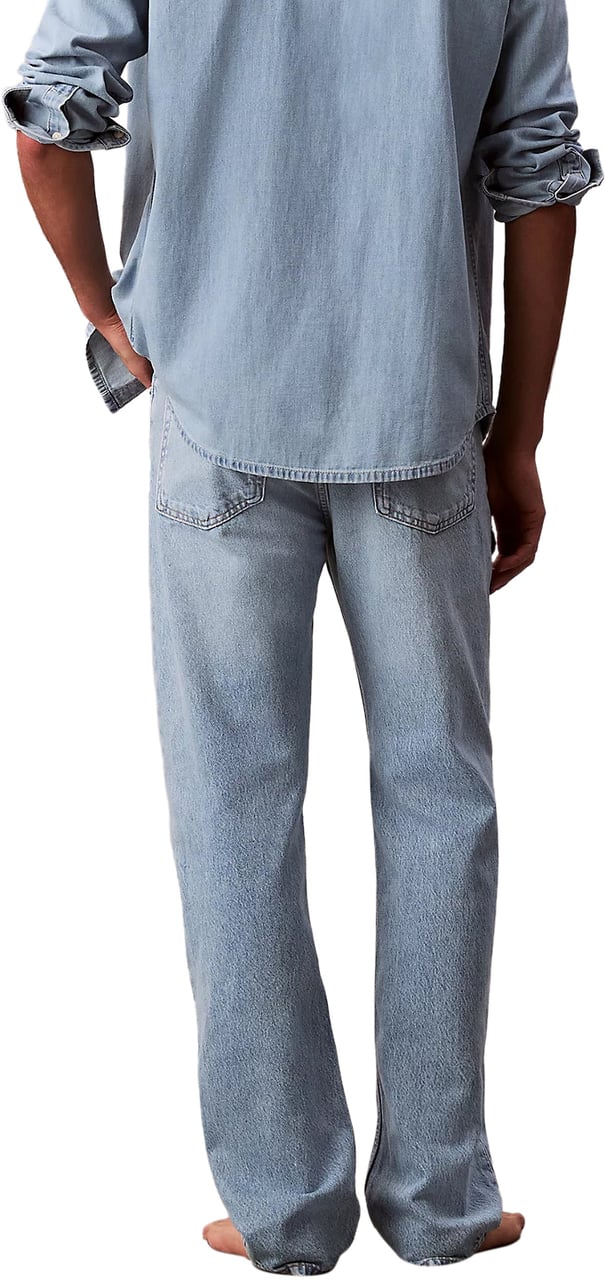 Calvin Klein Trousers Light Denim Blauw