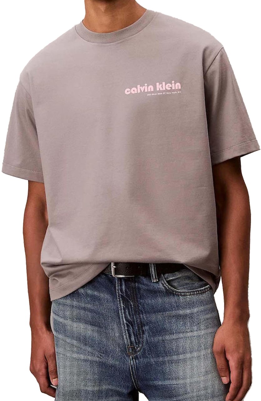 Calvin Klein T-Shirts And Polos Grey Grijs