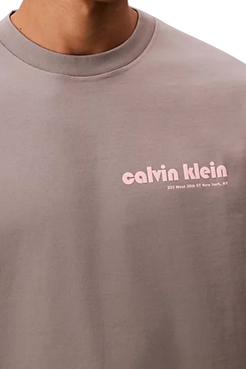 Calvin Klein T-Shirts And Polos Grey Grijs