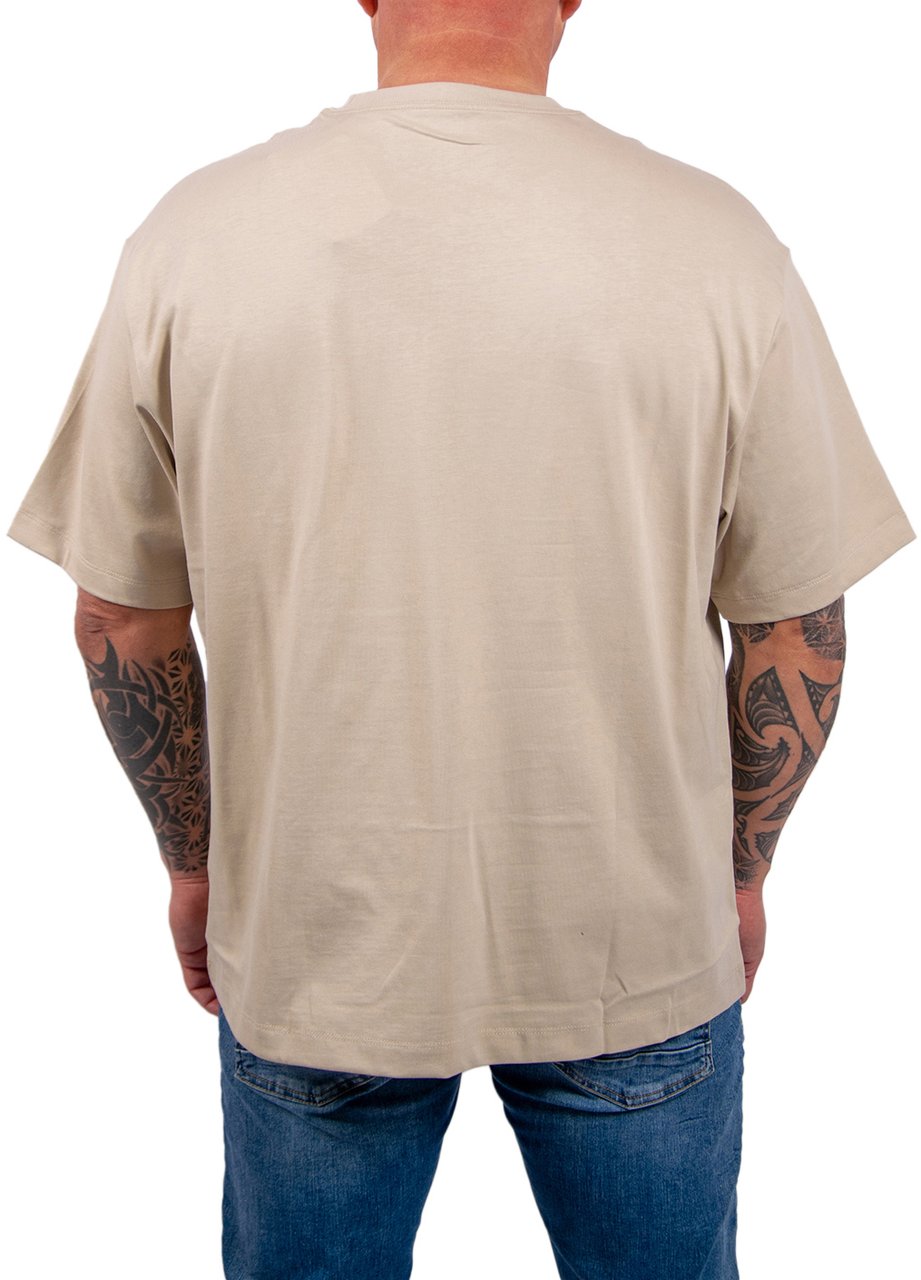 Calvin Klein Jeans Relaxed Fit CKJ Graphic Tee Beige