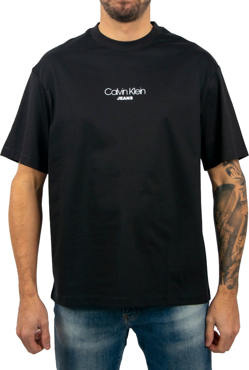 Calvin Klein Calvin Klein Jeans Relaxed Fit CKJ Graphic Tee Zwart