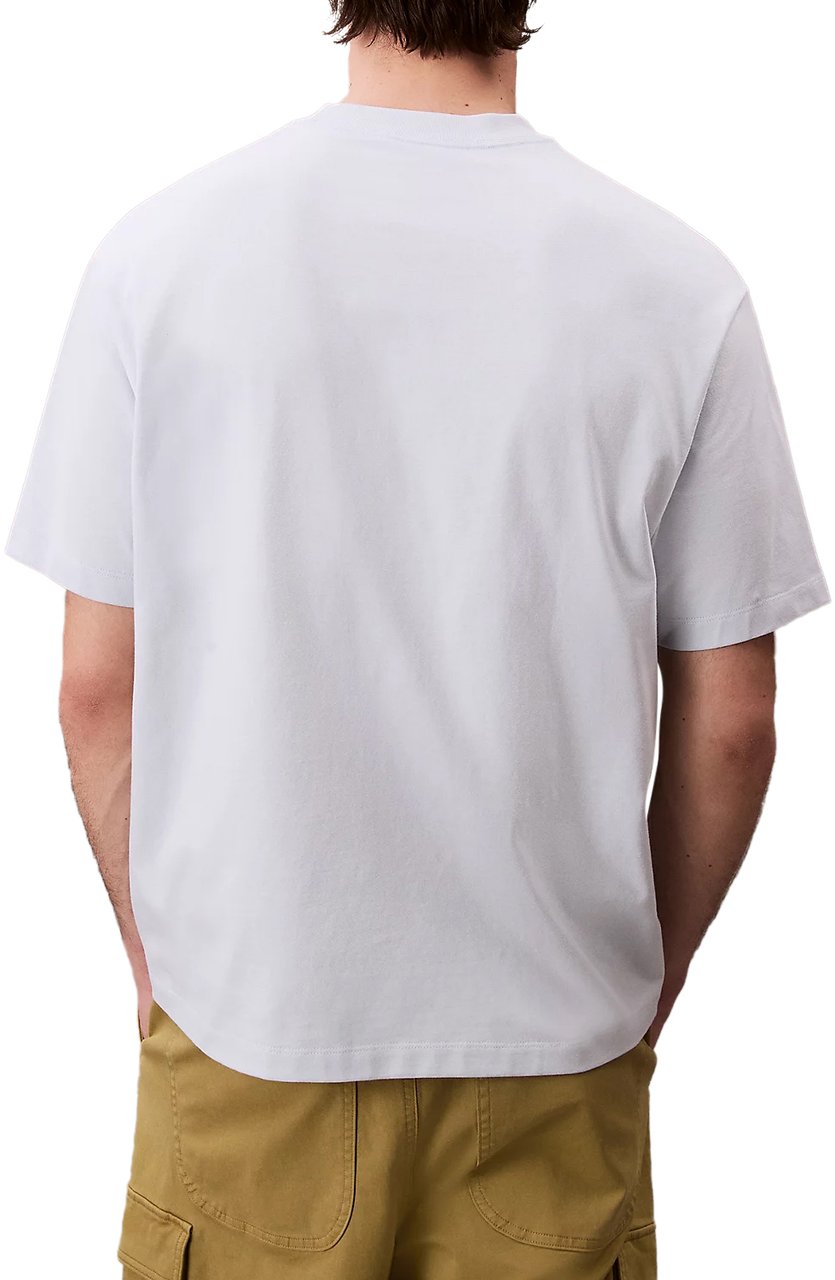 Calvin Klein T-Shirts And Polos Light Blue Blauw